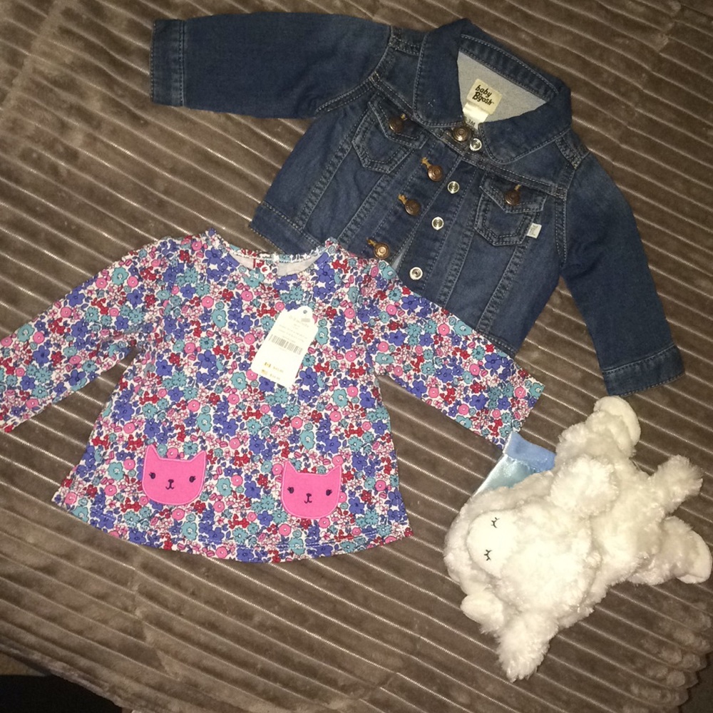 Baby Girl Jean Jacket & Gymboree Blouse